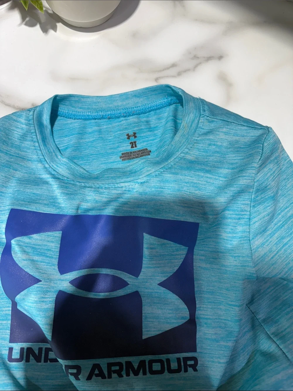 Under Armour Light Blue & Navy Boys Active Wear Set